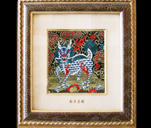 云锦框画-小麒麟